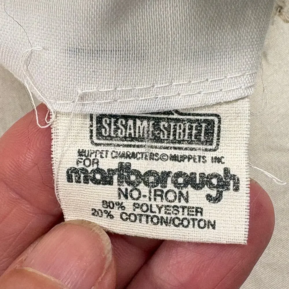 Sesame Street Standard Pillowcase Vintage 80s  Kidcore Nostalgia